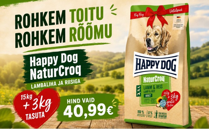 Happy Dog NaturCroq Lamm & Reis