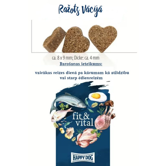 Happy Dog fit & vital Snack Puppy & Junior maiuspalad kutsikatele kodulinnuliha ja lõhega