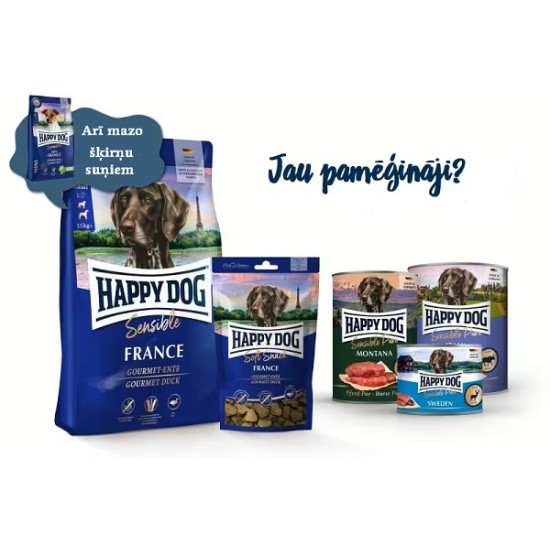 Happy Dog Sensible Pure France - консервы для собак с уткой