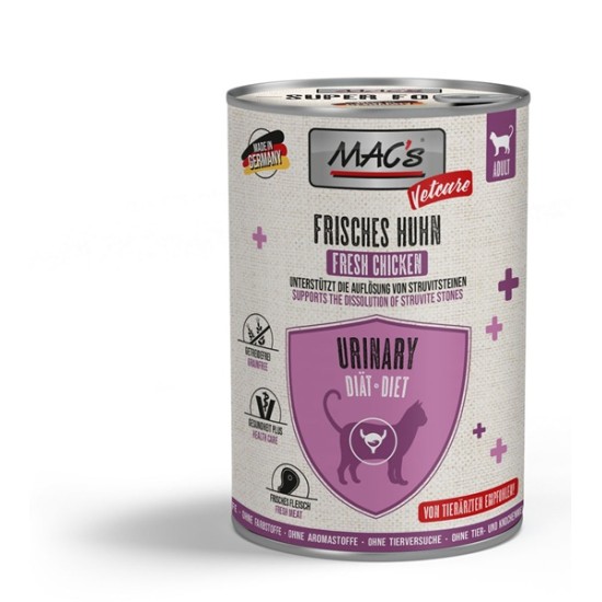 MAC's Cat Vetcare Urinary Huhn - Konservtoit kassidele kuseteede tervise heaks kanaga