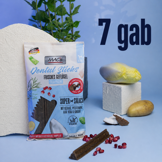MAC's Dog Dental Sticks Geflügel - nätsked maiused koertele linnulihaga