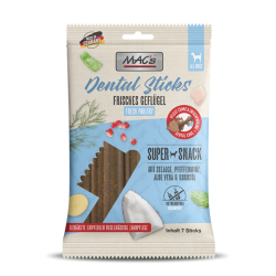 MAC's Dog Dental Sticks Geflügel - nätsked maiused koertele linnulihaga
