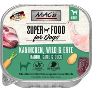 MAC's Dog Kaninchen, Wild & Ente - консервы для собак с кроликом, дичью и уткой