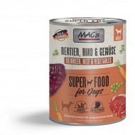 MAC's Dog Rentier, Rind & Gemüse - консервы для собак с олениной, говядиной и овощами